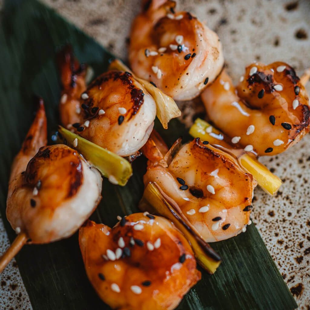Espetadinhas de Camarão